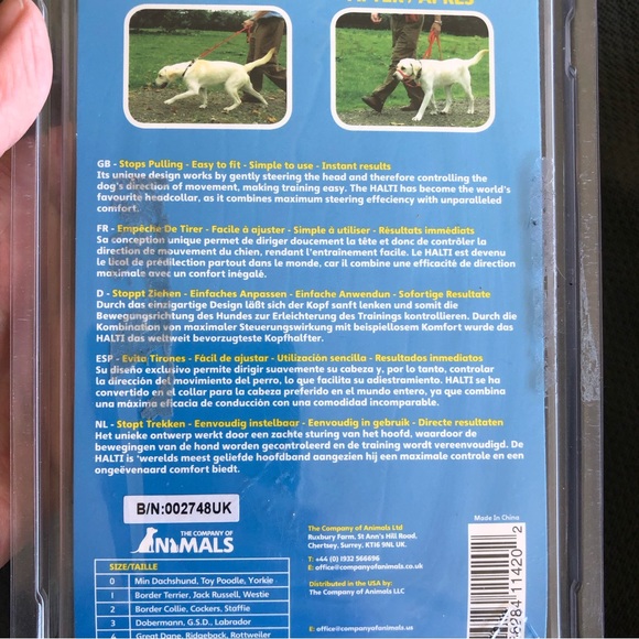 Dog Halti Collar to stop pulling - NEW with Tags in original packaging . Black - Picture 10 of 11
